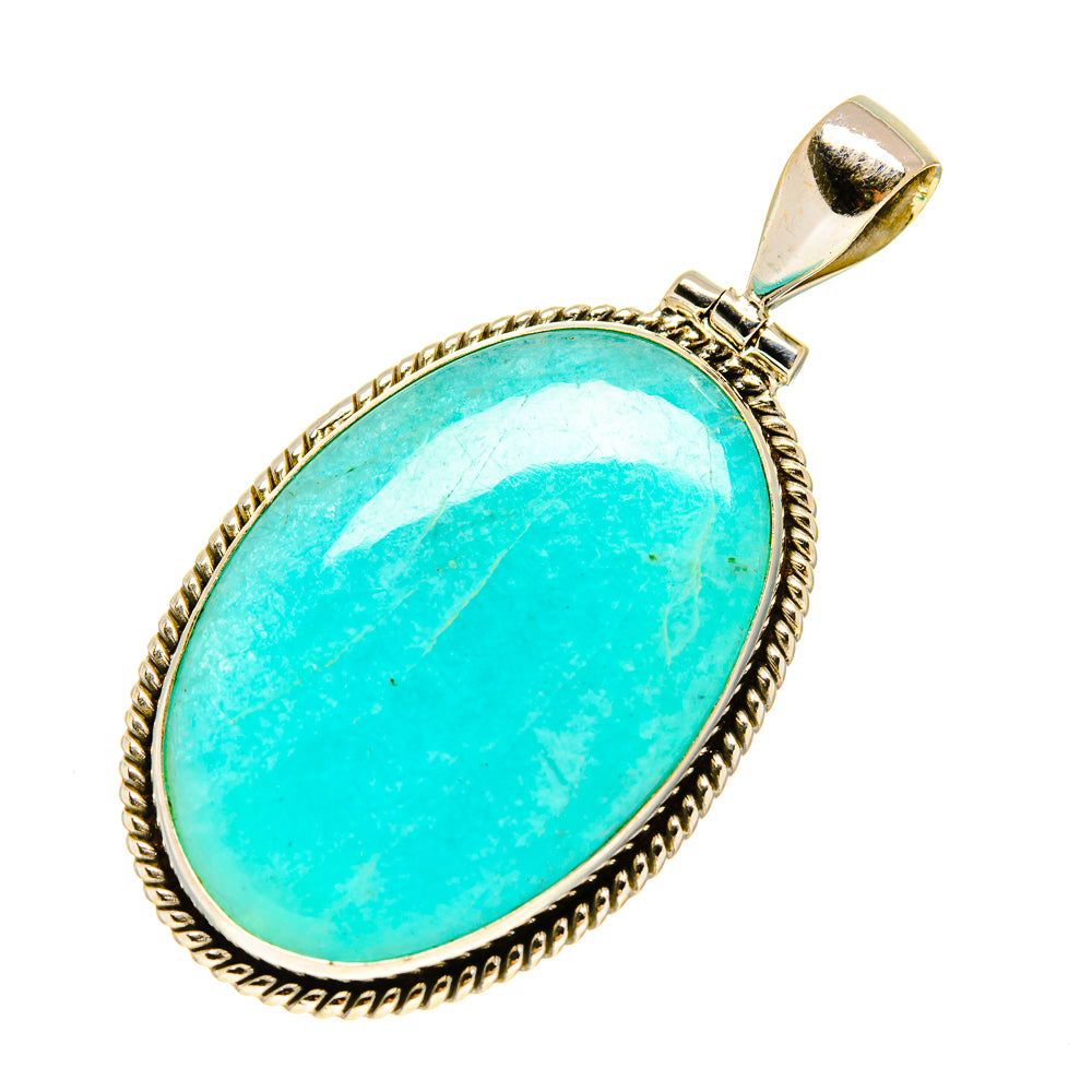 Peruvian Amazonite Pendants handcrafted by Anasilvercos - PD757870