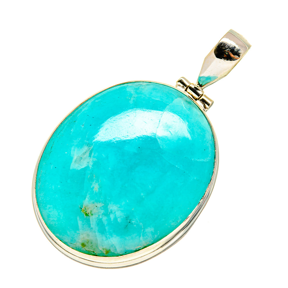 Peruvian Amazonite Pendants handcrafted by Anasilvercos - PD757871