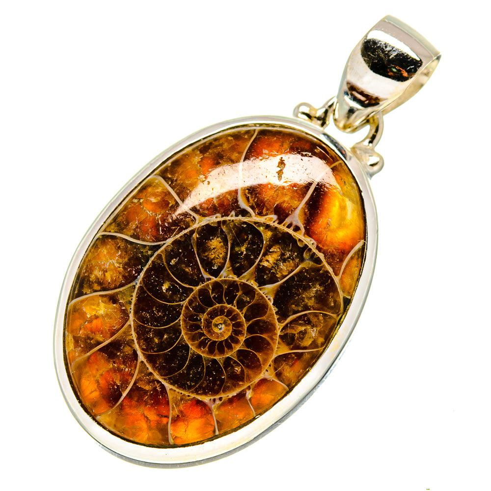Ammonite Fossil Pendants handcrafted by Anasilvercos - PD757884