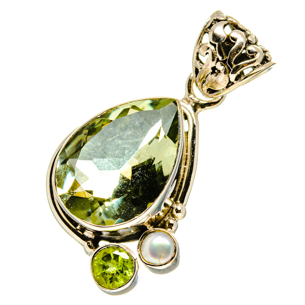 Green Amethyst Pendants handcrafted by Anasilvercos - PD757892