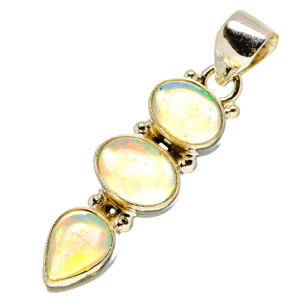 Ethiopian Opal Pendants handcrafted by Anasilvercos - PD757895