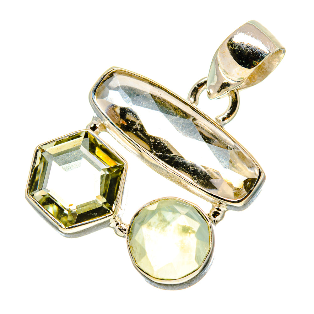 White Quartz Pendants handcrafted by Anasilvercos - PD757906