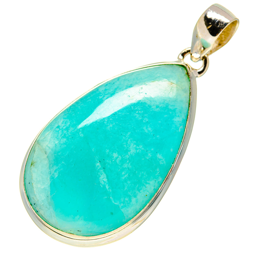 Peruvian Amazonite Pendants handcrafted by Anasilvercos - PD757911