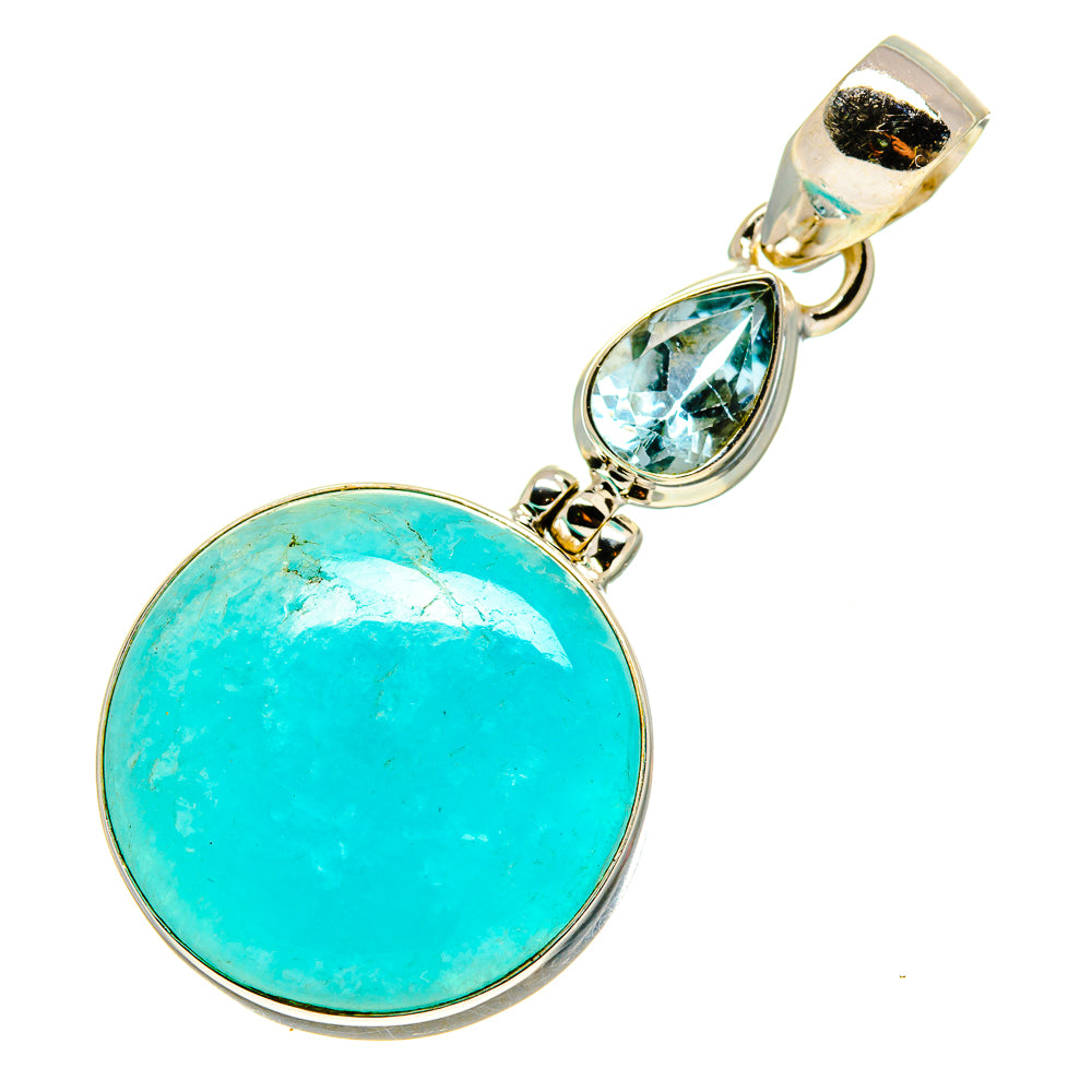 Peruvian Amazonite Pendants handcrafted by Anasilvercos - PD757913