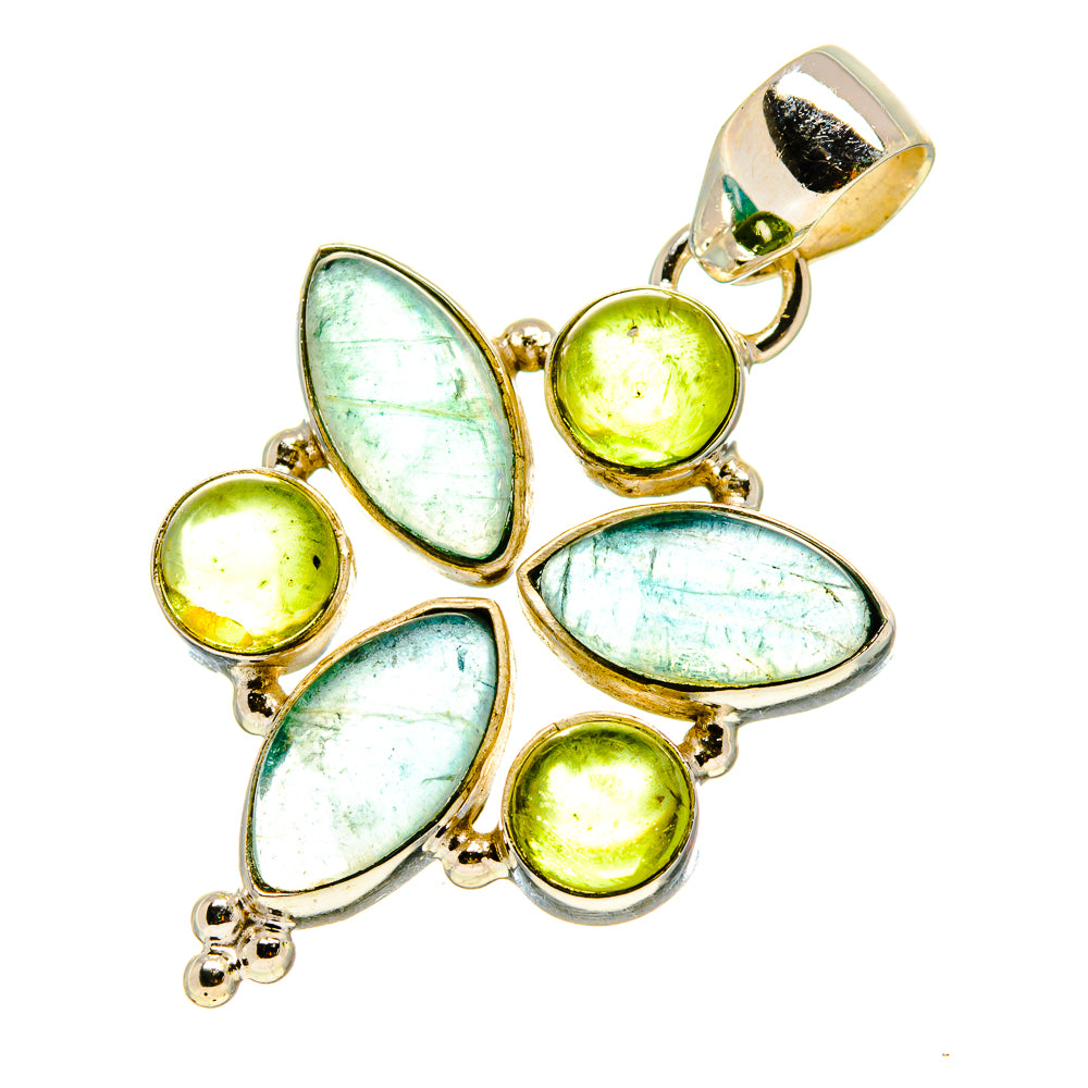 Blue Fluorite Pendants handcrafted by Anasilvercos - PD757937