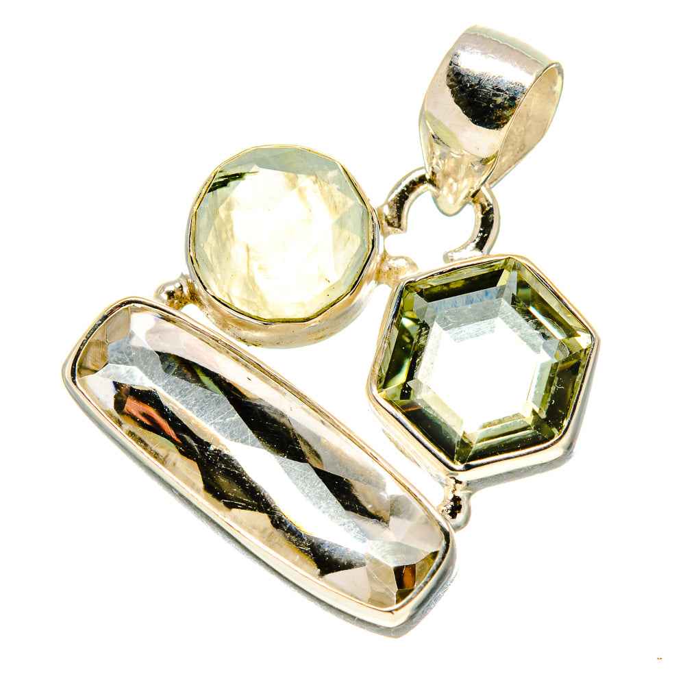 White Quartz Pendants handcrafted by Anasilvercos - PD757938