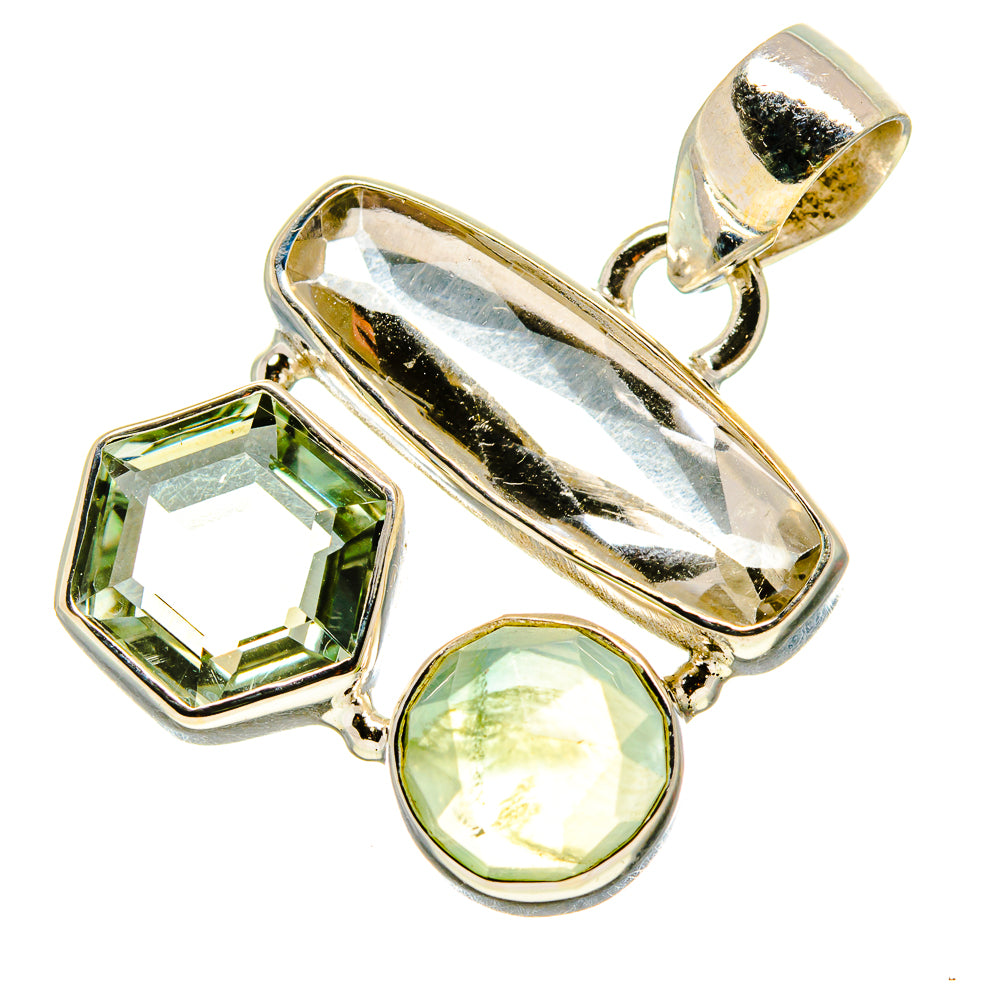White Quartz Pendants handcrafted by Anasilvercos - PD757939