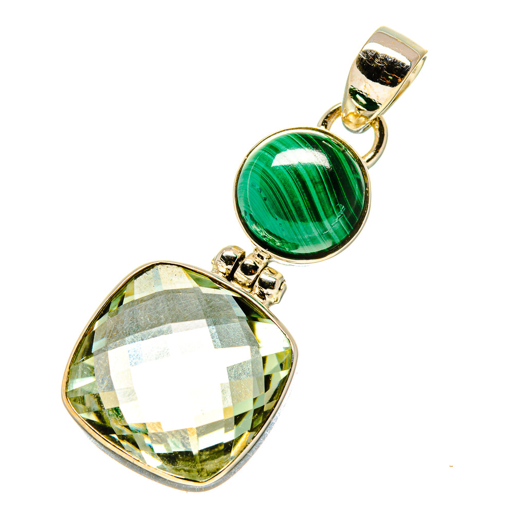 Green Amethyst Pendants handcrafted by Anasilvercos - PD757940