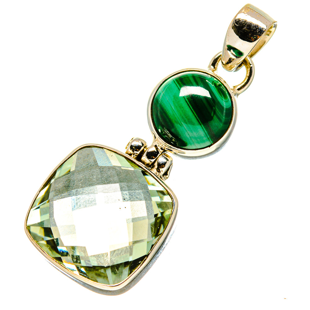 Green Amethyst Pendants handcrafted by Anasilvercos - PD757941