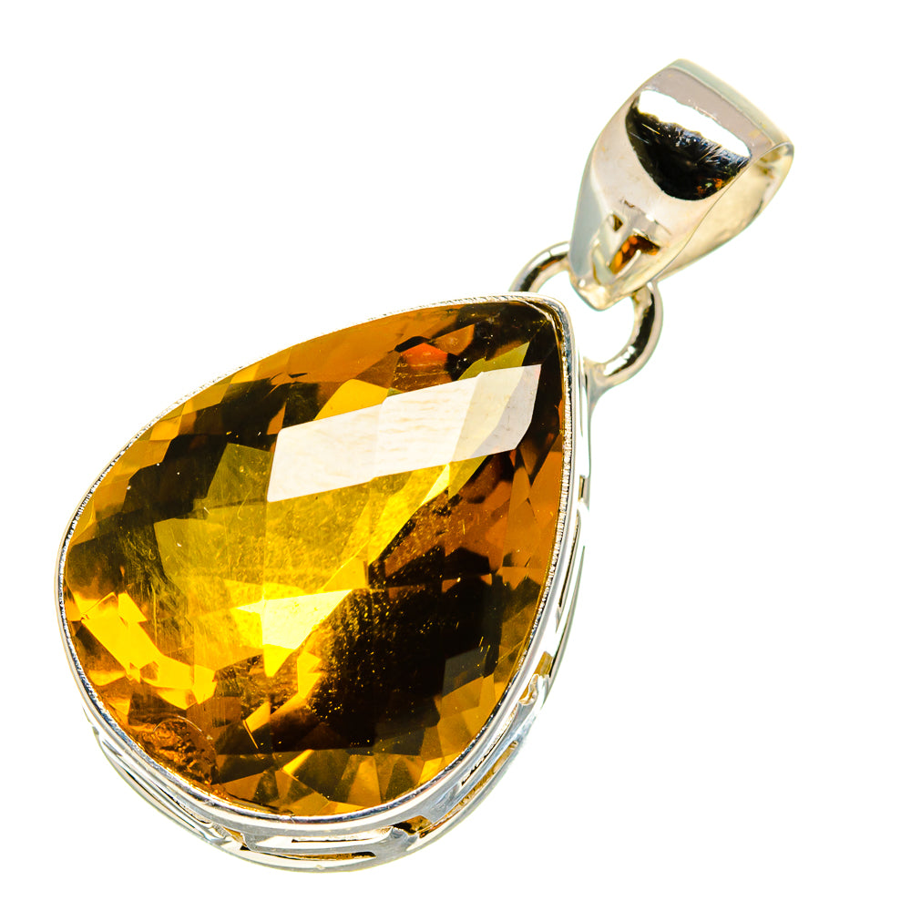 Olive Quartz Pendants handcrafted by Anasilvercos - PD757956
