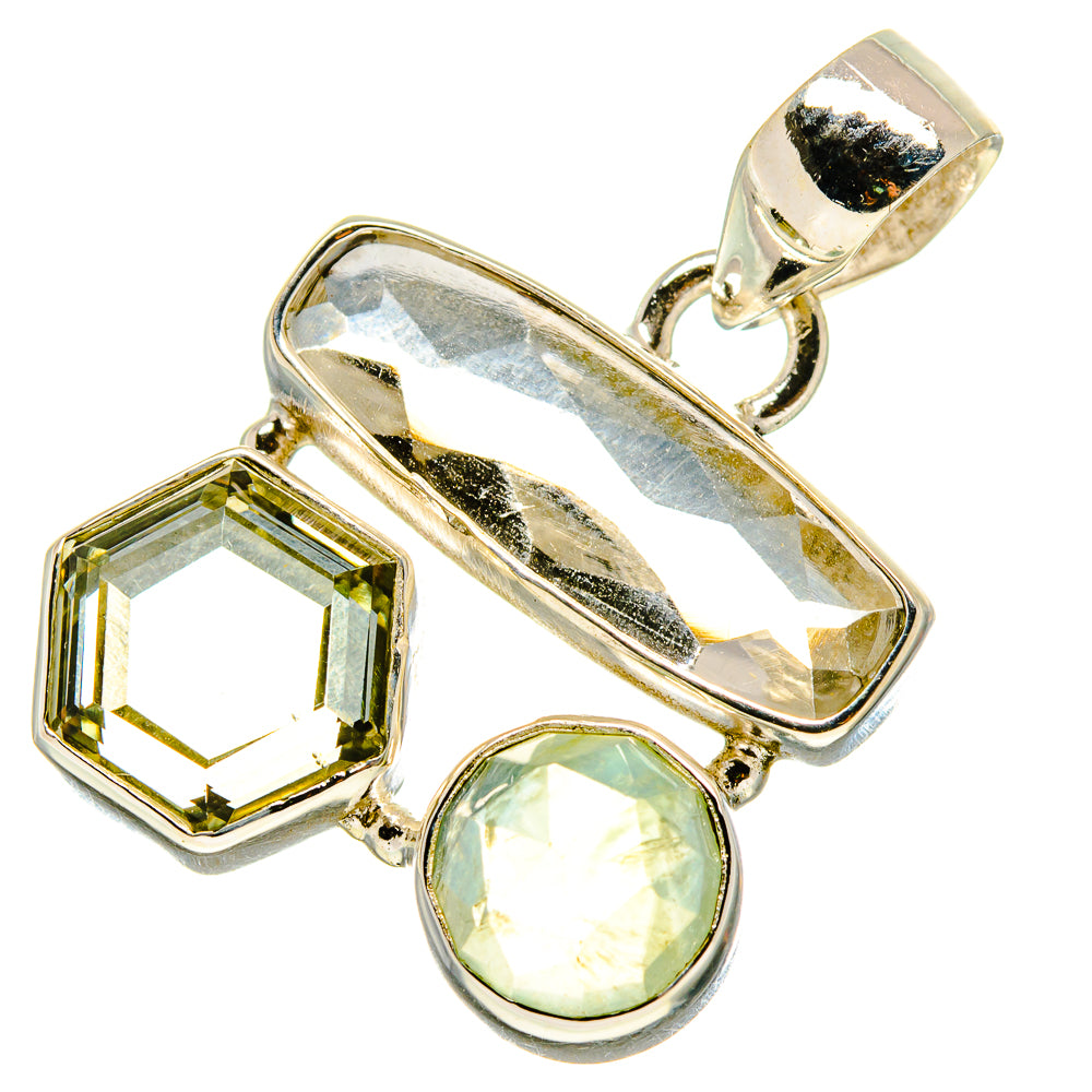 Green Amethyst Pendants handcrafted by Anasilvercos - PD757957