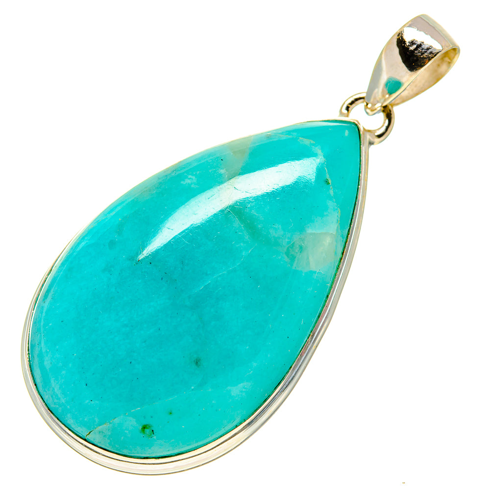 Peruvian Amazonite Pendants handcrafted by Anasilvercos - PD757960