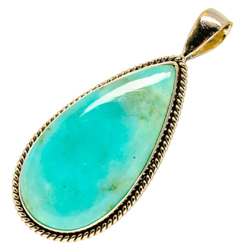 Peruvian Amazonite Pendants handcrafted by Anasilvercos - PD757961