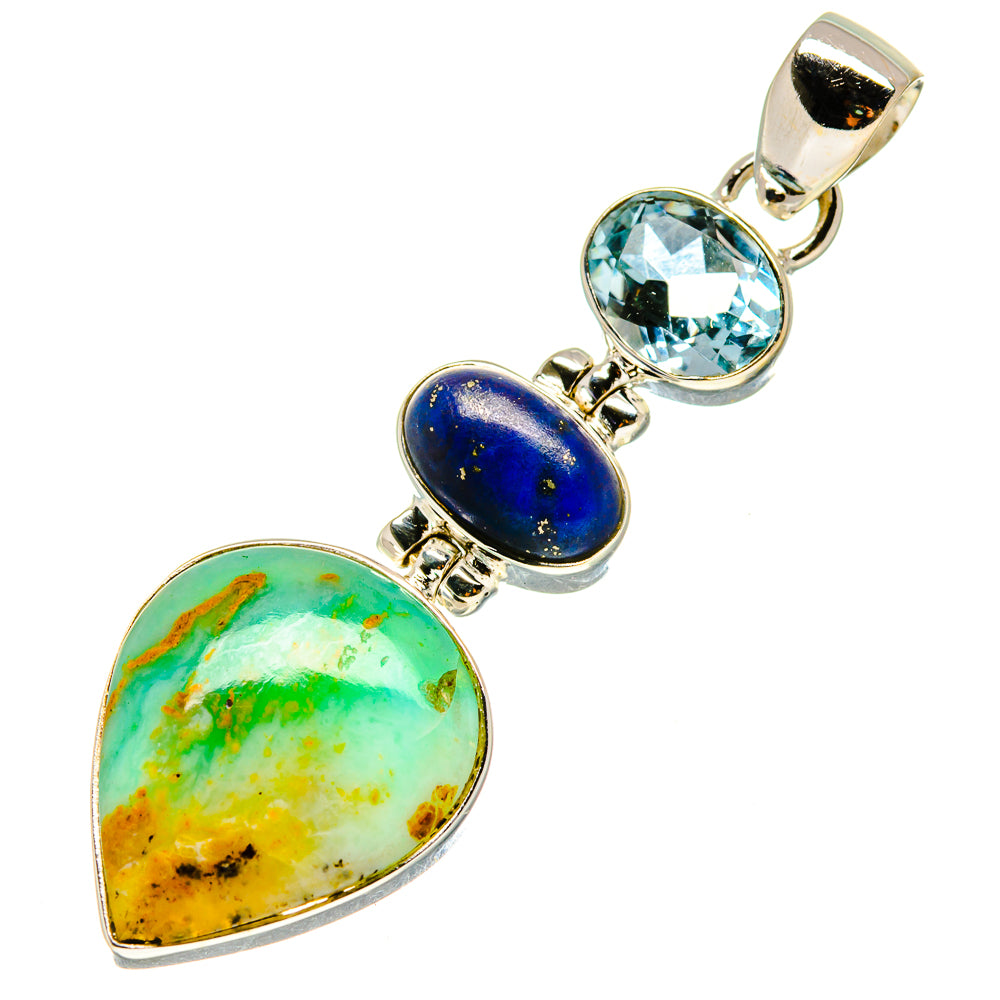 Peruvian Opal Pendants handcrafted by Anasilvercos - PD757967