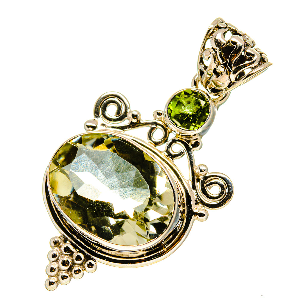 Green Amethyst Pendants handcrafted by Anasilvercos - PD757988
