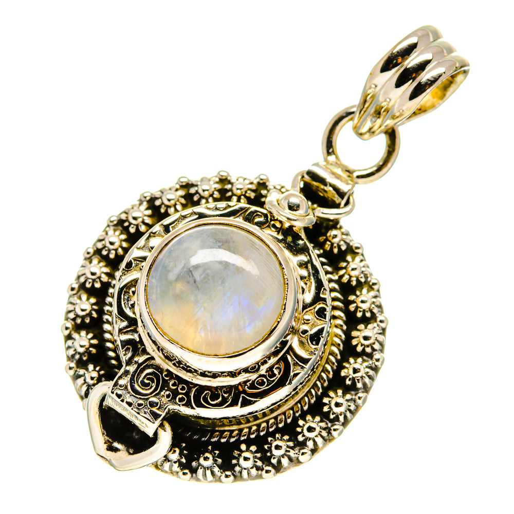 Rainbow Moonstone Pendants handcrafted by Anasilvercos - PD757994