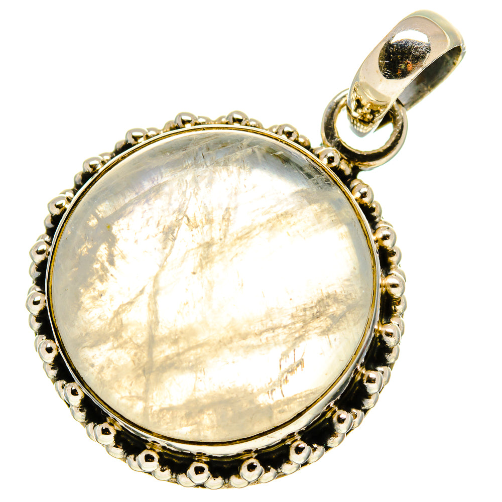 Rainbow Moonstone Pendants handcrafted by Anasilvercos - PD758008