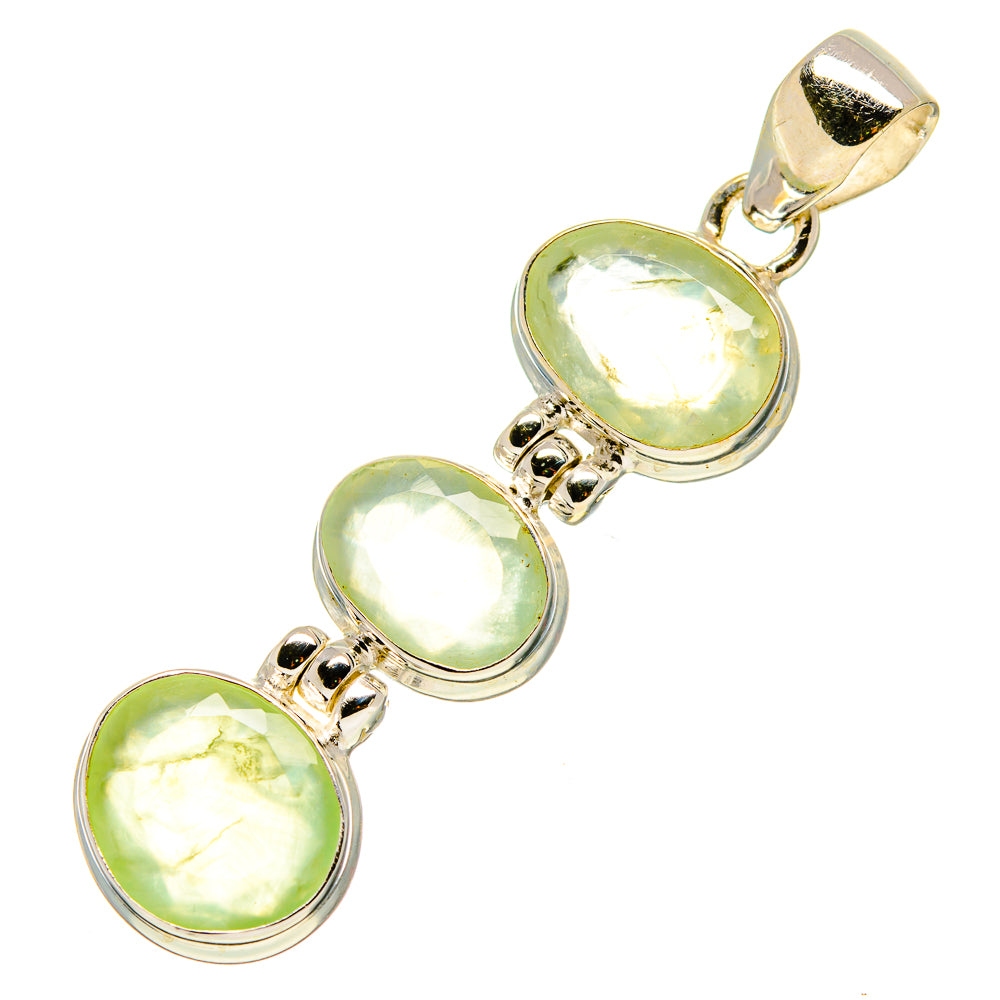 Prehnite Pendants handcrafted by Anasilvercos - PD758014