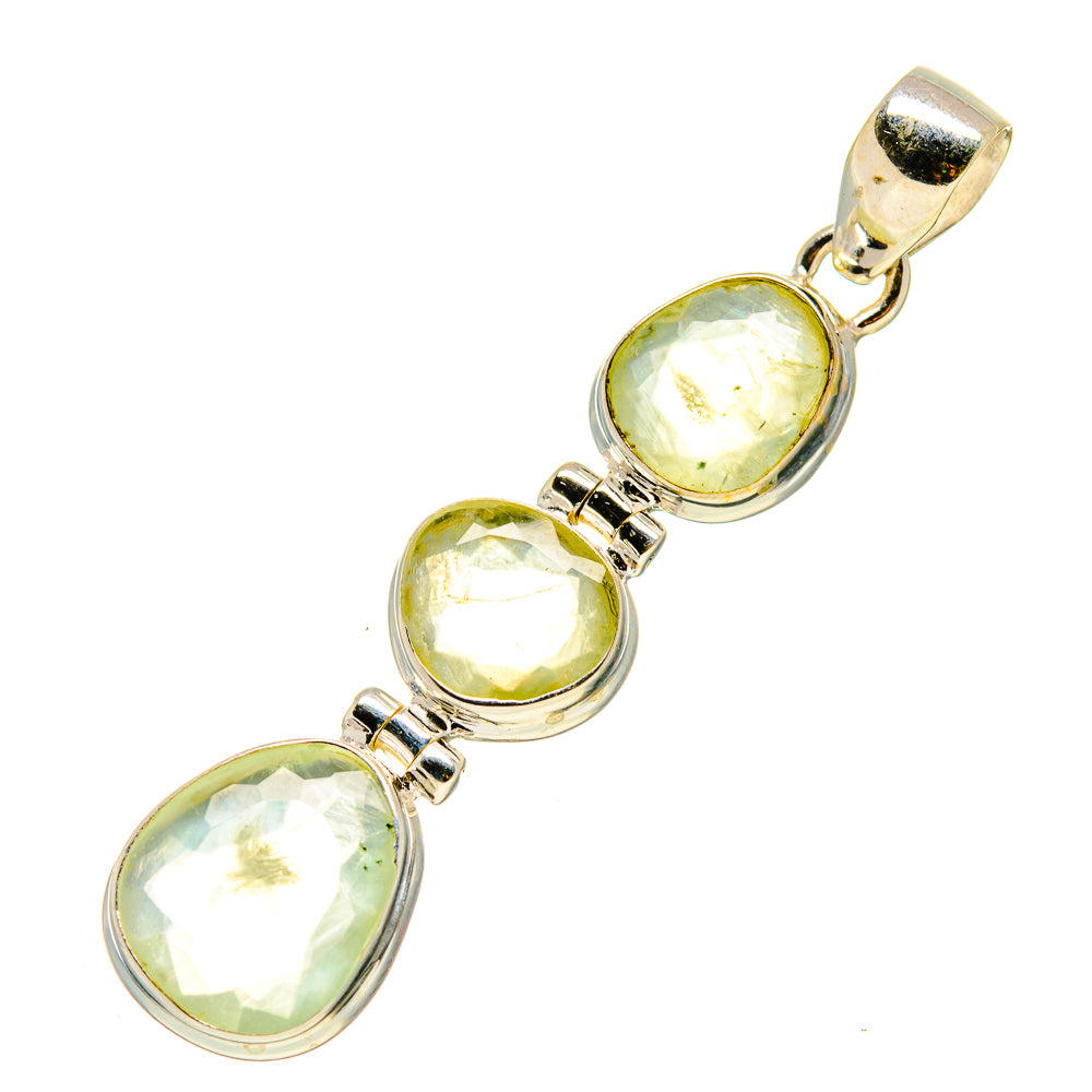 Prehnite Pendants handcrafted by Anasilvercos - PD758028