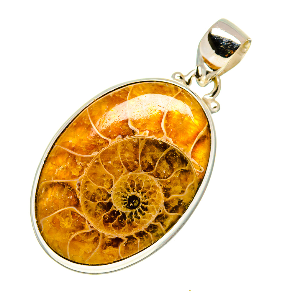 Ammonite Fossil Pendants handcrafted by Anasilvercos - PD758033