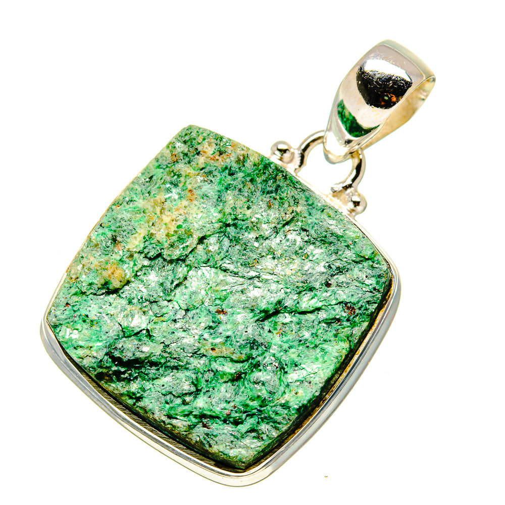 Green Fuchsite Pendants handcrafted by Anasilvercos - PD758042