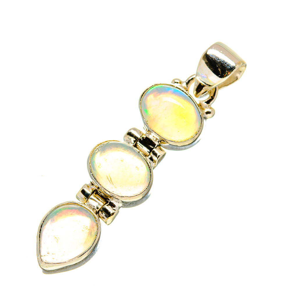 Ethiopian Opal Pendants handcrafted by Anasilvercos - PD758049