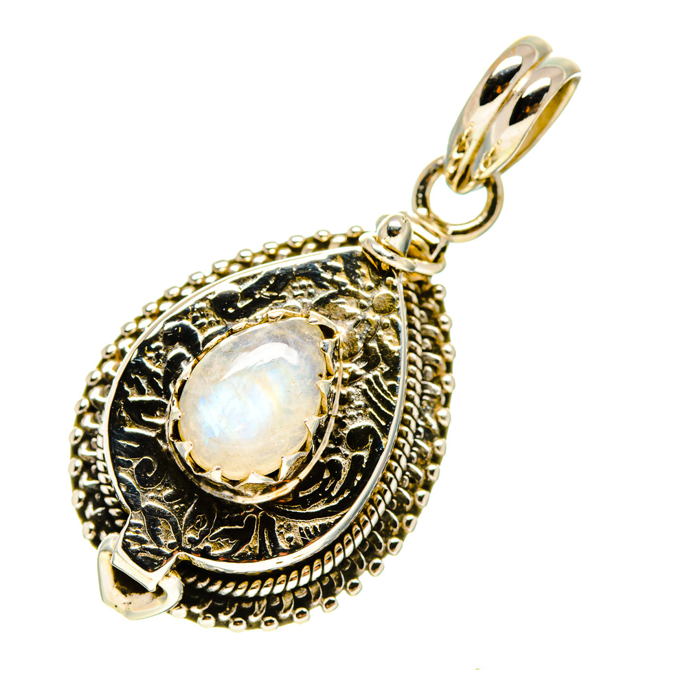 Rainbow Moonstone Pendants handcrafted by Anasilvercos - PD758052