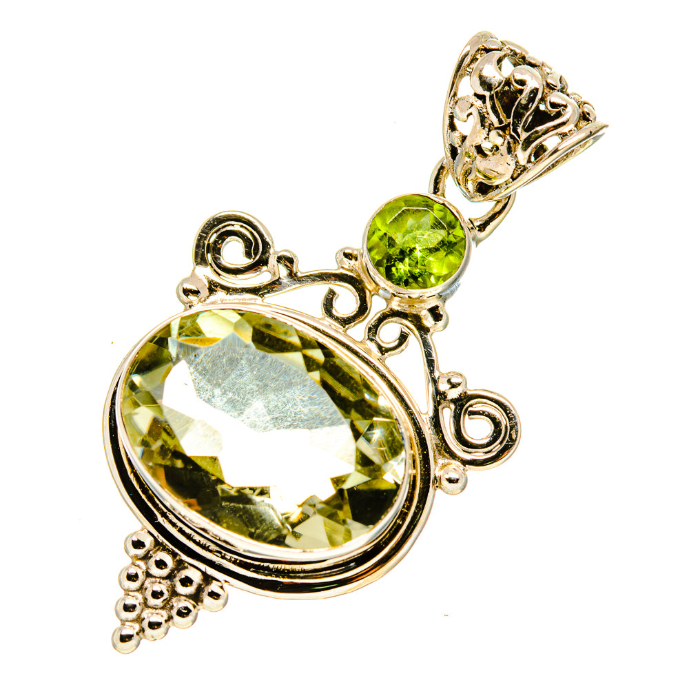 Green Amethyst Pendants handcrafted by Anasilvercos - PD758056