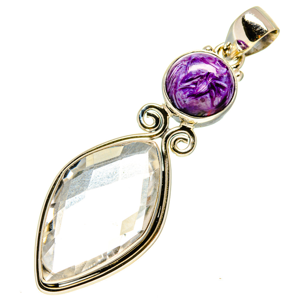 White Quartz Pendants handcrafted by Anasilvercos - PD758060
