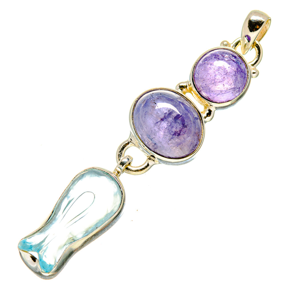 Aquamarine Pendants handcrafted by Anasilvercos - PD758061