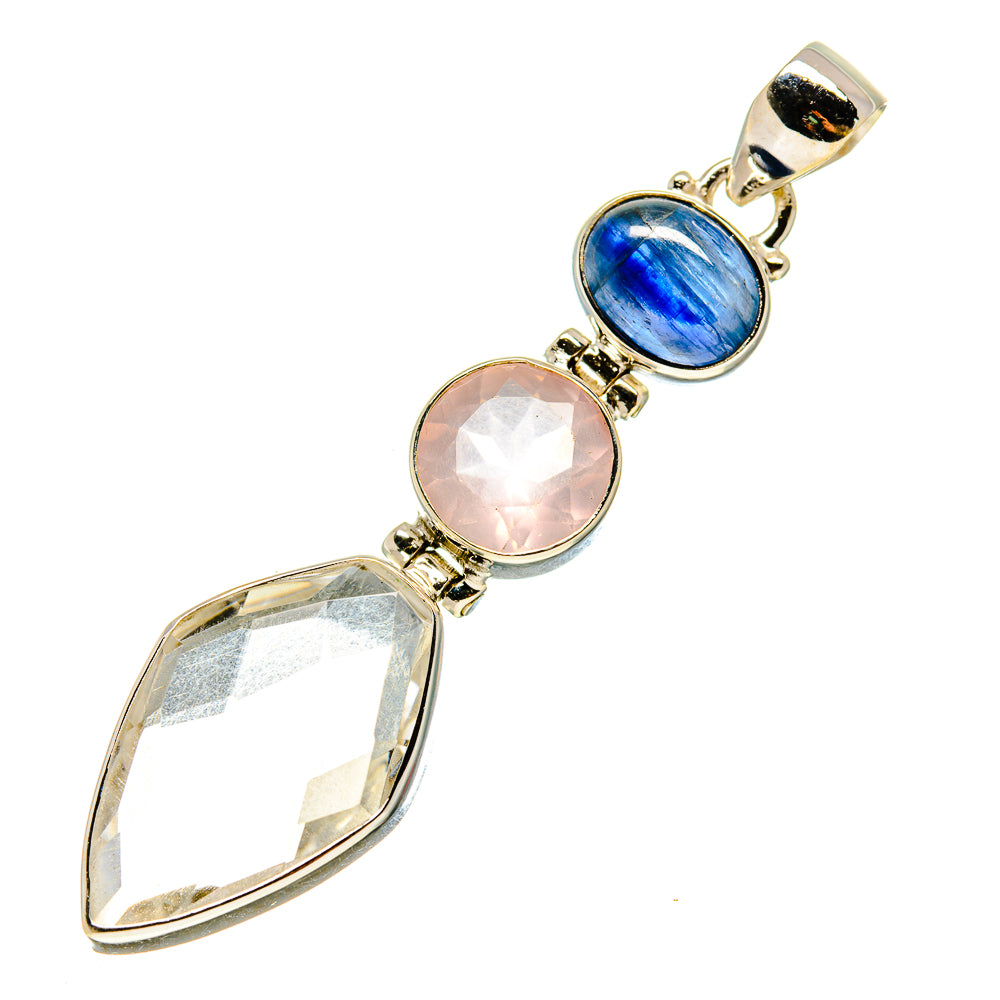 White Quartz Pendants handcrafted by Anasilvercos - PD758062