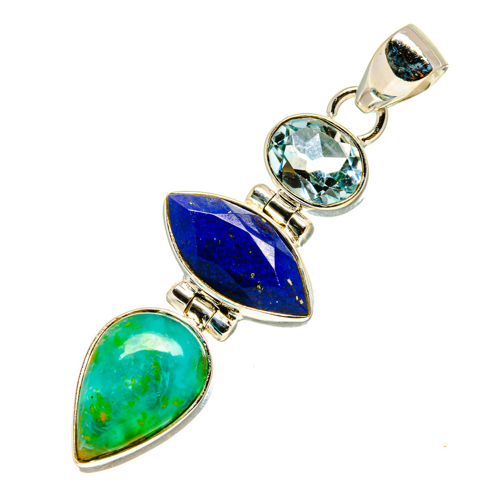 Chrysocolla Pendants handcrafted by Anasilvercos - PD758085
