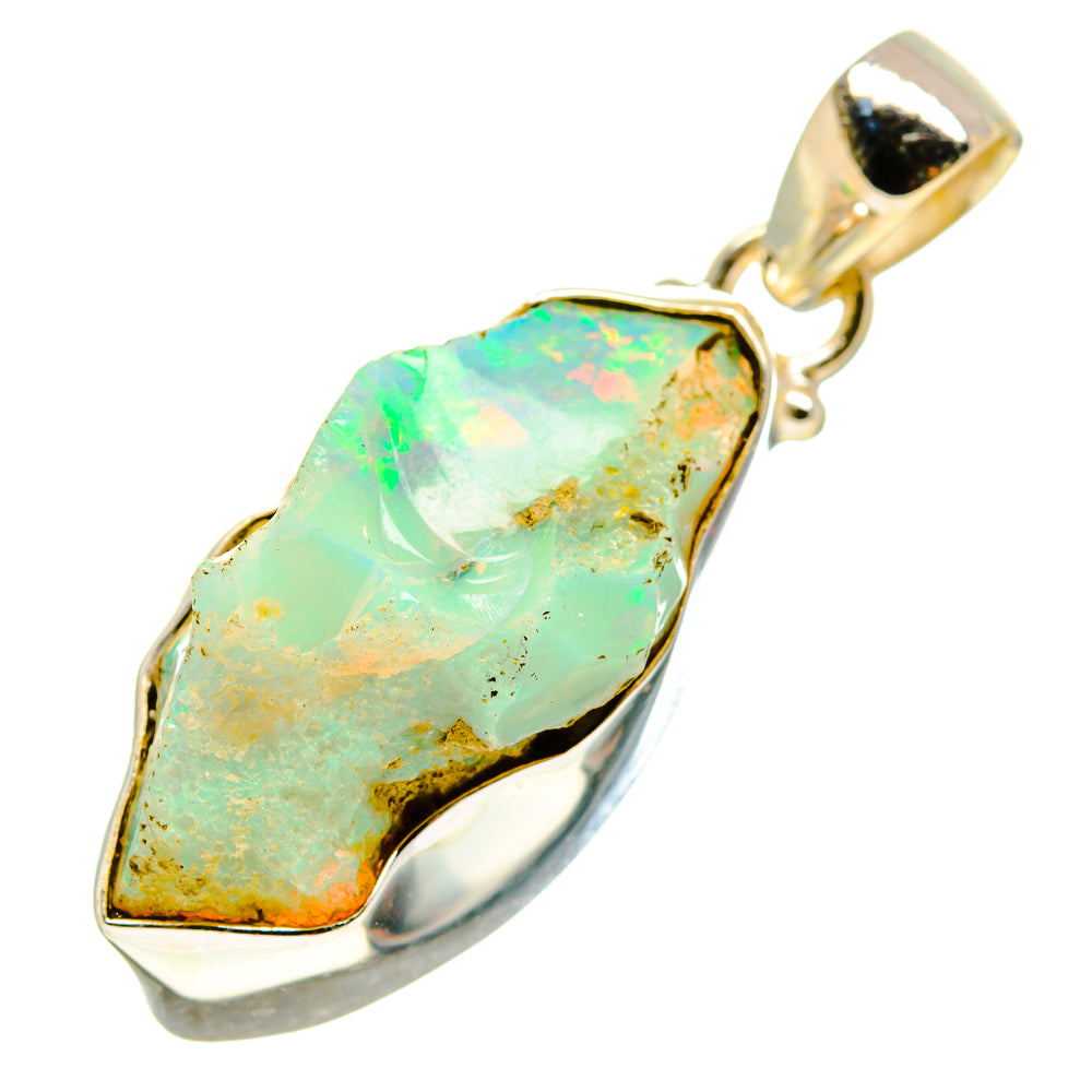 Ethiopian Opal Pendants handcrafted by Anasilvercos - PD758091