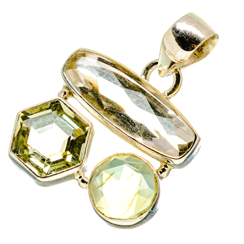 Green Amethyst Pendants handcrafted by Anasilvercos - PD758097