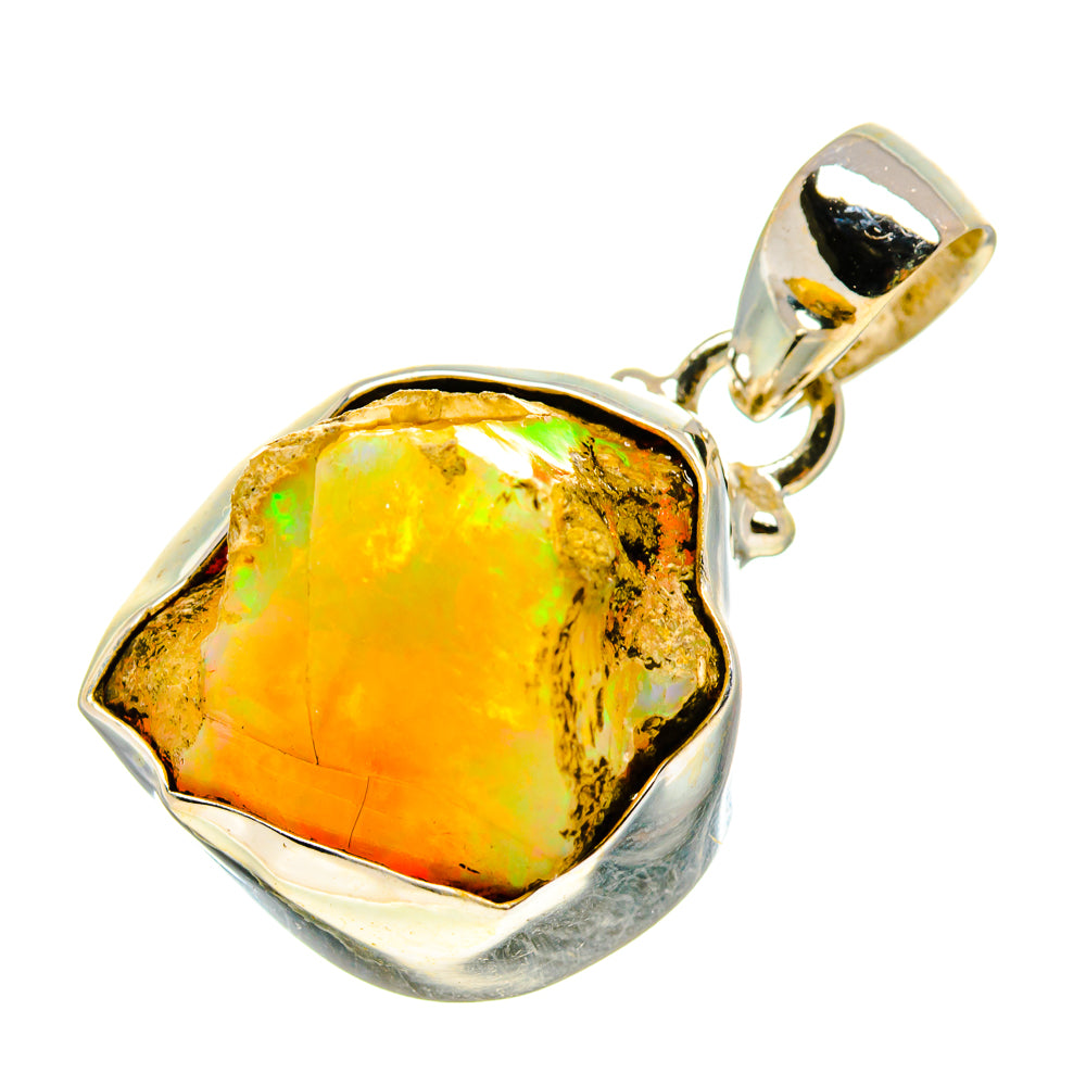 Ethiopian Opal Pendants handcrafted by Anasilvercos - PD758123