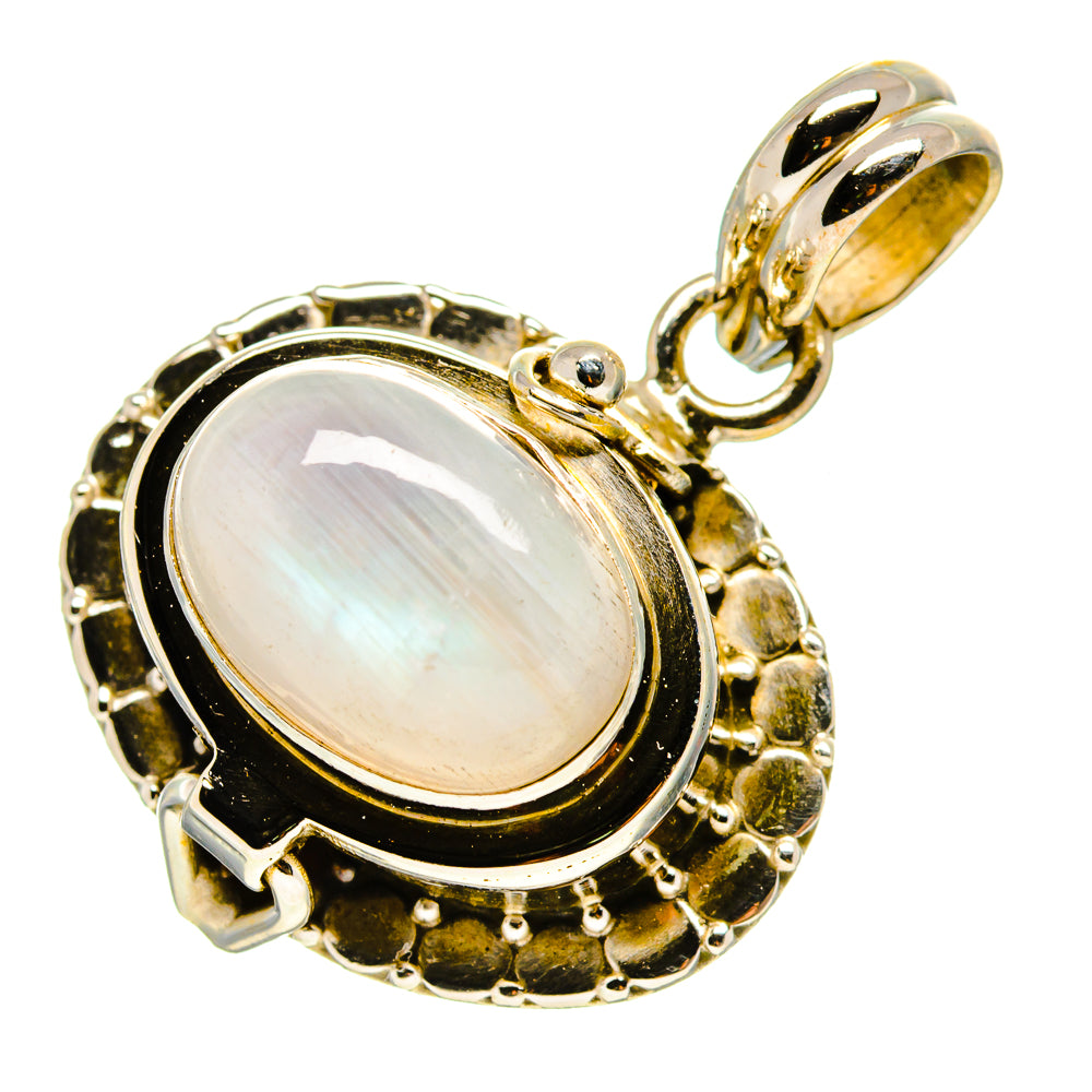 Rainbow Moonstone Pendants handcrafted by Anasilvercos - PD758131