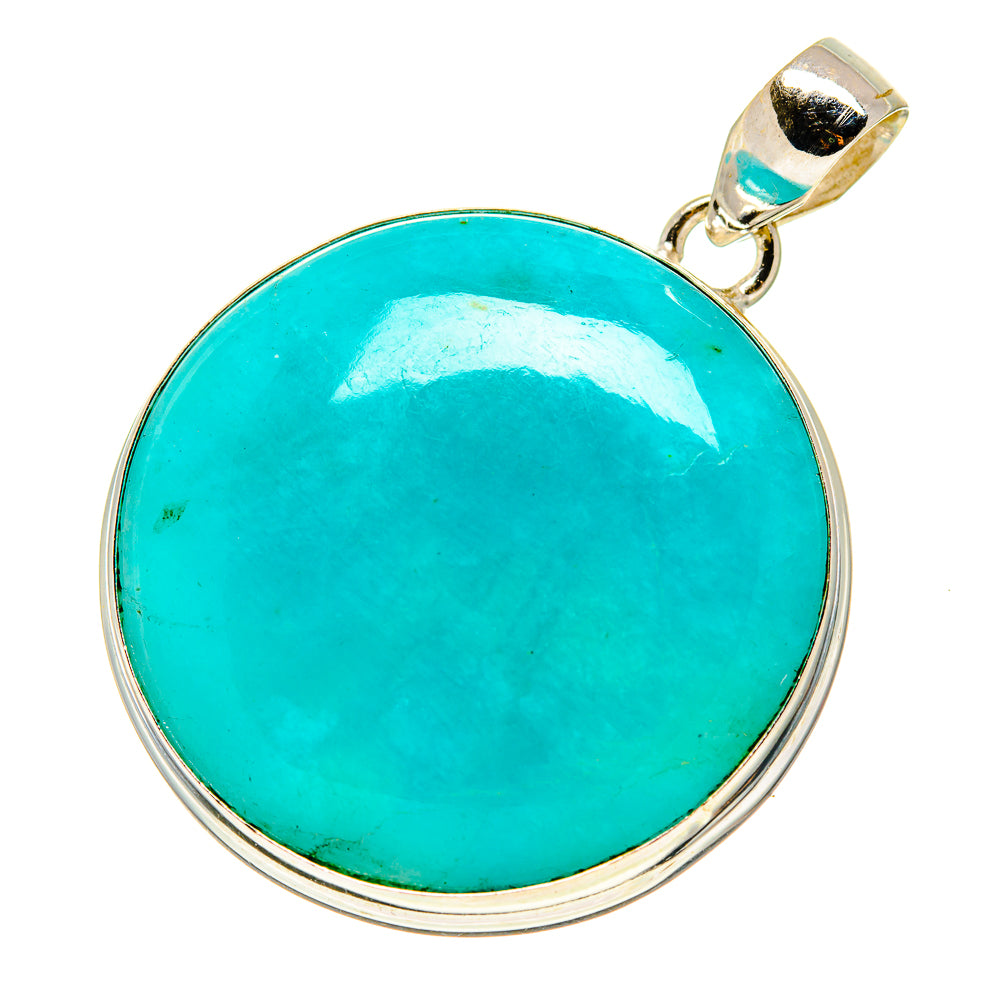 Peruvian Amazonite Pendants handcrafted by Anasilvercos - PD758136
