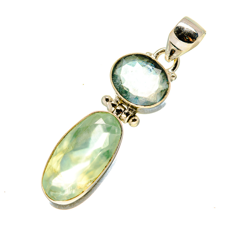 Prehnite Pendants handcrafted by Anasilvercos - PD758148