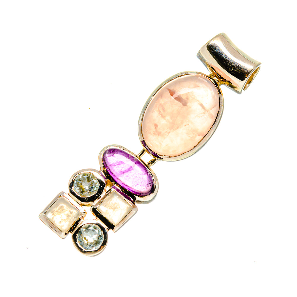 Rose Quartz Pendants handcrafted by Anasilvercos - PD758149