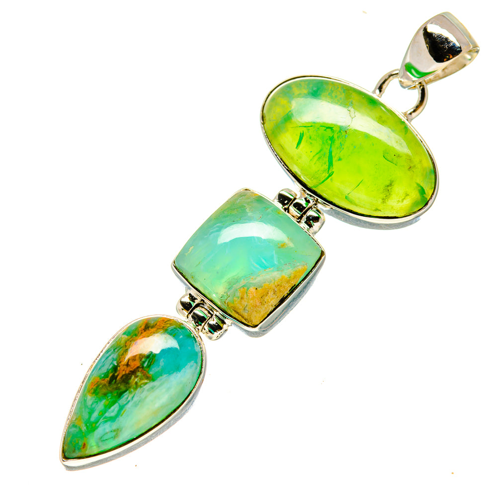 Chrysoprase Pendants handcrafted by Anasilvercos - PD758169