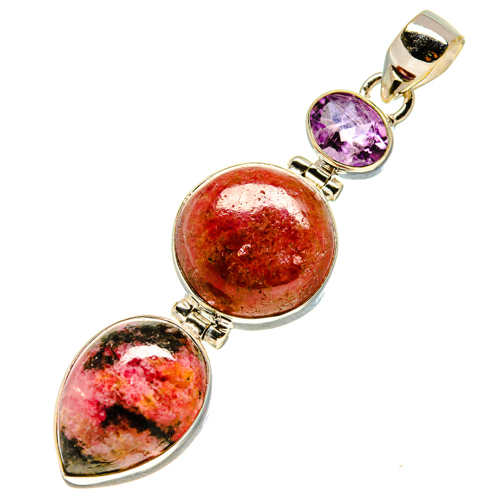 Rhodonite Pendants handcrafted by Anasilvercos - PD758172