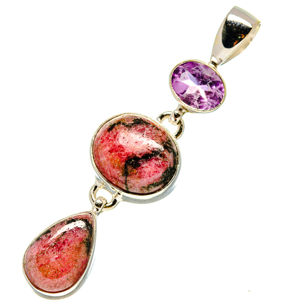Rhodonite Pendants handcrafted by Anasilvercos - PD758173