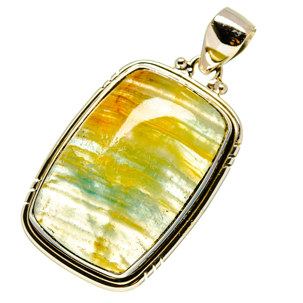 Green Fluorite Pendants handcrafted by Anasilvercos - PD758183