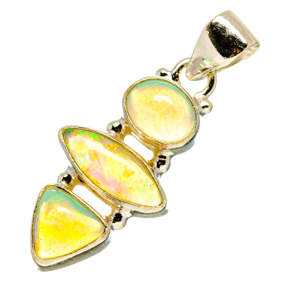 Ethiopian Opal Pendants handcrafted by Anasilvercos - PD758195