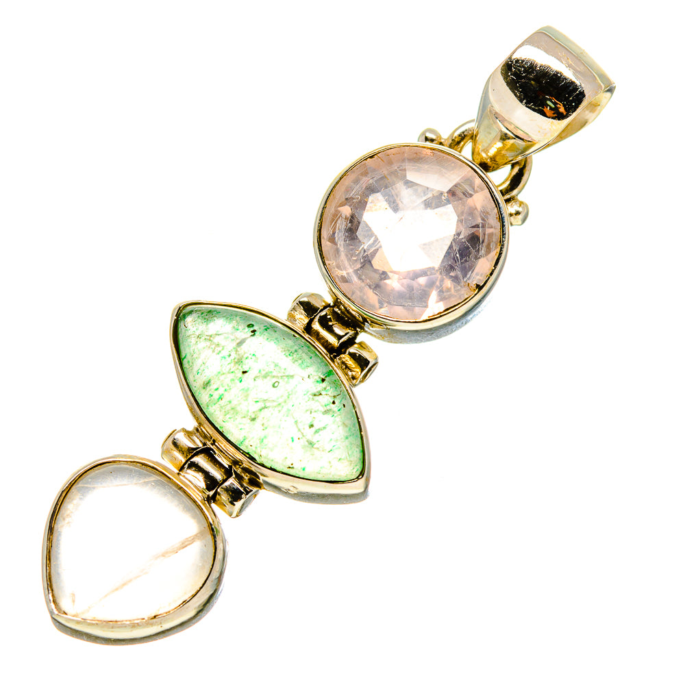 Green Fluorite Pendants handcrafted by Anasilvercos - PD758197