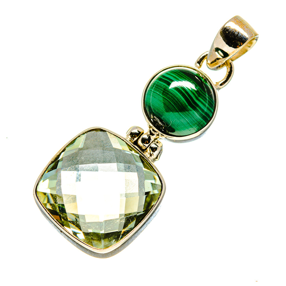 Green Amethyst Pendants handcrafted by Anasilvercos - PD758201