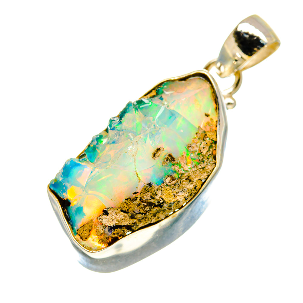 Ethiopian Opal Pendants handcrafted by Anasilvercos - PD758205