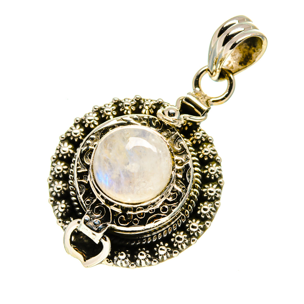 Rainbow Moonstone Pendants handcrafted by Anasilvercos - PD758214