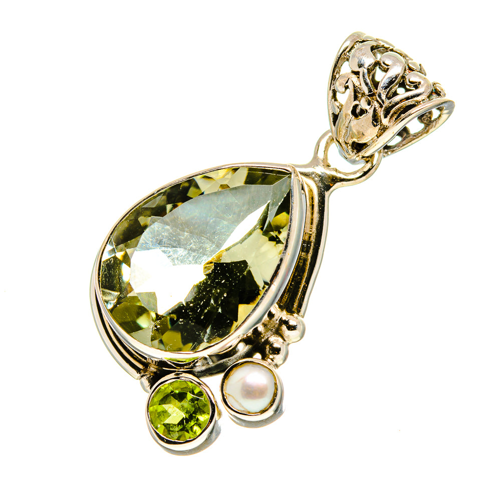 Green Amethyst Pendants handcrafted by Anasilvercos - PD758217