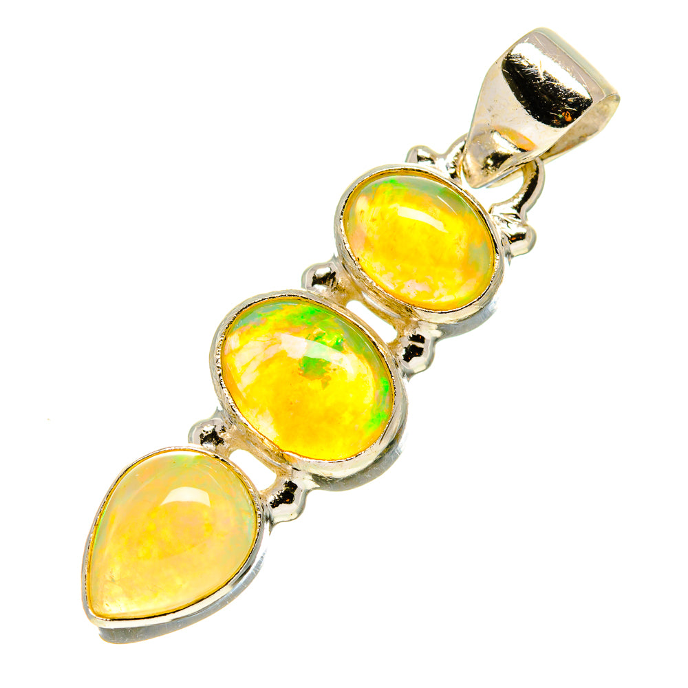 Ethiopian Opal Pendants handcrafted by Anasilvercos - PD758222